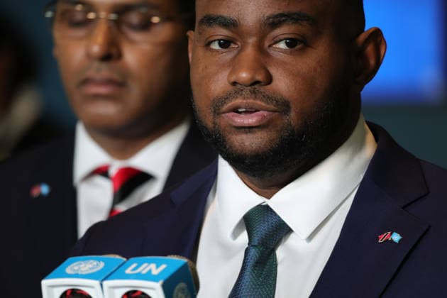 June 3, 2026, New York, New York, USA: Trinidad and TobagoÃ¢â‚¬â ¢s Minister of Foreign and CARICOM Affairs SEAN SOBERS speaks after Trinidad and Tobago was elected to a non-permanent seat on the UN Security Council for the 2027Ã¢â‚¬2028 term inside the General Assembly Hall at UNHQ. New York USA - ZUMAo116 20260603_znp_o116_019 Copyright: xBiancaxOterox