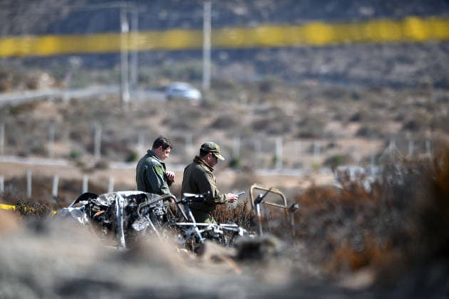 La Higuera June 03, 2026 Pillan T 35 aircraft of the Chilean Air Force suffers plane crash in the sector of quebrada onda in the commune of La Higuera, Coquimbo region Alejandro Pizarro Ubilla Aton Chile, La Higuera Chile Aton 1161973  Copyright: ALEJANDROxPIZARRO ATONCHILE