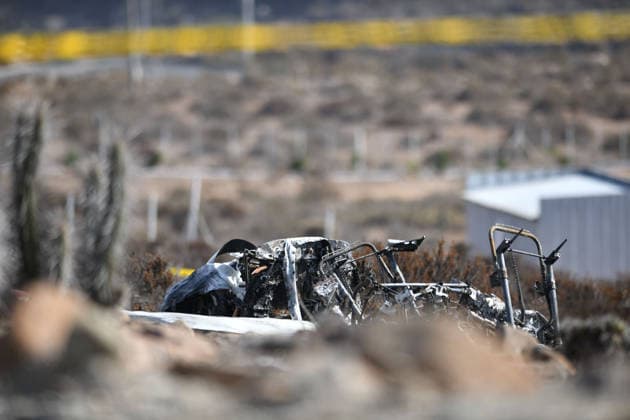 La Higuera June 03, 2026 Pillan T 35 aircraft of the Chilean Air Force suffers plane crash in the sector of quebrada onda in the commune of La Higuera, Coquimbo region Alejandro Pizarro Ubilla Aton Chile, La Higuera Chile Aton 1161979  Copyright: ALEJANDROxPIZARRO ATONCHILE