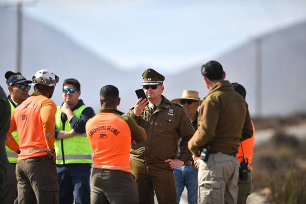 La Higuera June 03, 2026 Pillan T 35 aircraft of the Chilean Air Force suffers plane crash in the sector of quebrada onda in the commune of La Higuera, Coquimbo region Alejandro Pizarro Ubilla Aton Chile, La Higuera Chile Aton 1161985  Copyright: ALEJANDROxPIZARRO ATONCHILE