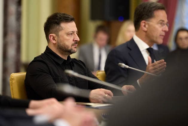 NATO-Ukraine Council Volodymyr Zelenskyy, Mark Rutte and other officials take part in the NATO - Ukraine Council, Kyiv, 3 June 2026, Credit:Office of the President of Ukraine B66 Avalon  Copyright: xOfficexofxthexPresidentxofxUkrainex xB66x xAvalonx 1107567671