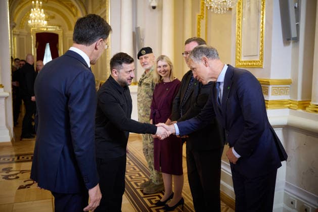 NATO-Ukraine Council Volodymyr Zelenskyy, Mark Rutte and other officials take part in the NATO - Ukraine Council, Kyiv, 3 June 2026, Credit:Office of the President of Ukraine B66 Avalon  Copyright: xOfficexofxthexPresidentxofxUkrainex xB66x xAvalonx 1107567676