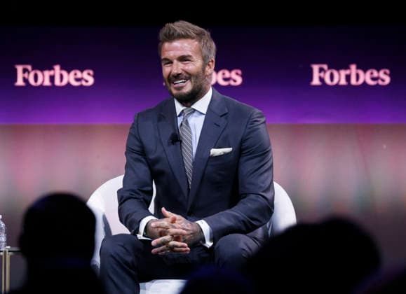 Partner, Authentic Brands Group and Co-Owner, Inter Miami CF Sir David Beckham speaks at the 2025 Forbes Iconoclast Summit on Wednesday, June 3, 2026 at Gotham Hall in New York City.  NYP20260603125 JohnxAngelillo