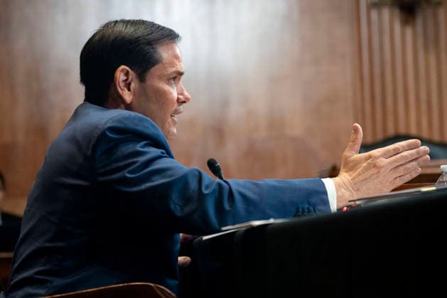 Secretary of State Marco Rubio speaks during a Senate Appropriations Subcommittee on State, Foreign Operations, and Related Programs hearing on the proposed fiscal year 2027 budget request for the State Department in the Dirksen Senate Office Building near the U.S. Capitol in Washington, DC on Wednesday, June 3, 2026.  WAP20260603523 BONNIExCASH