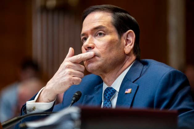 Secretary of State Marco Rubio looks on during a Senate Appropriations Subcommittee on State, Foreign Operations, and Related Programs hearing on the proposed fiscal year 2027 budget request for the State Department in the Dirksen Senate Office Building near the U.S. Capitol in Washington, DC on Wednesday, June 3, 2026.  WAP20260603531 BONNIExCASH