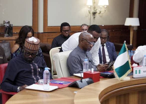 5th Ministerial Meeting of the Trans-Saharan Gas Pipeline Project TSGP Ekperikpe Ekpo, Nigerian Minister of State for Petroleum Resources, at the 5th Ministerial Meeting of the Steering Committee for the Trans-Saharan Gas Pipeline Project between Algeria, Nigeria and Niger in Algiers, Algeria on June 03, 2026, the meeting will address the conclusions of the 4th ministerial meeting of the TSGP Steering Committee, which was sanctioned by the signing of a memorandum of understanding between the three countries Photo By Billel Bensalem APP Alger Algerie Copyright: xAlgÃ riexPressexPhotosxBillelxBensalemx xAPPx IMG_3549