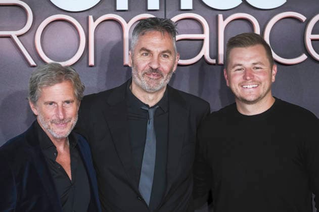 Aaron Ryder, Ol Parker und Andrew Swett bei der Premiere des Netflix-Films Office Romance im BFI Southbank. London, 03.06.2026 *** Aaron Ryder, Ol Parker and Andrew Swett at the premiere of the Netflix film Office Romance at BFI Southbank London, 03 06 2026 Foto:xJ.xEdwardsx xFuturexImagex romance_london_6632