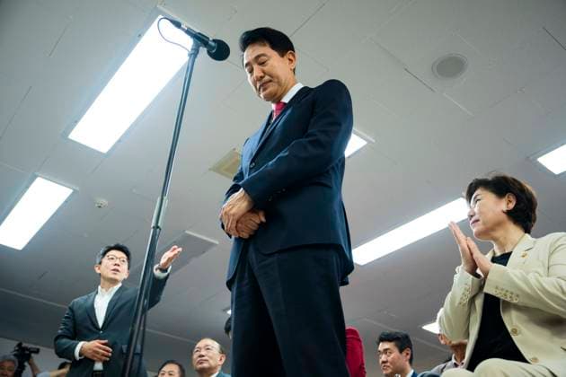 June 4, 2026, Seoul, South Korea: Seoul mayor OH SE-HOON takes questions from reporters as he is projected to win reelection, flipping the race in the eleventh hour by razor-thin margins in South KoreaÃ¢â‚¬â ¢s local elections, in Seoul, South Korea on Thursday, June 4, 2026. Seoul South Korea - ZUMAh163 20260604_znp_h163_037 Copyright: xJintakxHanx