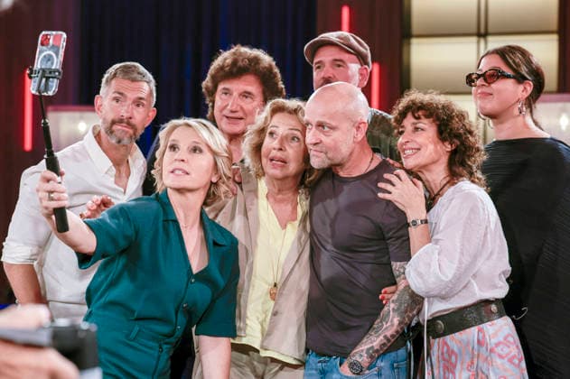 Micky Beisenherz, Susan Link, Olaf Heinz Malolepski, Michaela May, Jürgen Vogel, Heinz-Willhelm Esser, Isabel Varell und Yasmine M™Barek bei der Aufzeichnung der WDR-Talkshow Kölner Treff im WDR Studio BS 3. Köln, 03.06.2026 *** Micky Beisenherz, Susan Link, Olaf Heinz Malolepski, Michaela May, Jürgen Vogel, Heinz Willhelm Esser, Isabel Varell and Yasmine M™Barek at the recording of the WDR talk show Kölner Treff in WDR Studio BS 3 Cologne, 03 06 2026 Foto:xR.xSchmiegeltx xFuturexImagex koelner_treff0306_6604