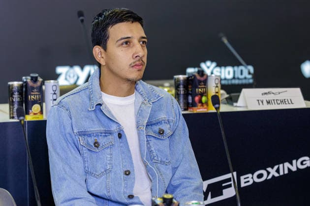 03.06.2026. Leverkusen. Luis Pineda auf der Pressekonferenz im Vorfeld zum Fame Fighting, das große Promibox-Event von BILD und Eugen Lopez am 06.06.2026 in der Leverkusener Ostermann Arena. Zum ersten Mal in Kooperation mit dem britischen Pendant Misfits Boxing und dem internationalen Medienpartner The Sun. Leverkusen Ostermann Arena Nordrhein-Westfalen Deutschland *** 03 06 2026 Leverkusen Luis Pineda at the press conference in the run-up to Fame Fighting, the big celebrity boxing event by BILD and Eugen Lopez on 06 06 2026 in the Ostermann Arena in Leverkusen For the first time in cooperation with the British counterpart Misfits Boxing and the international media partner The Sun Leverkusen Ostermann Arena North Rhine-Westphalia Germany