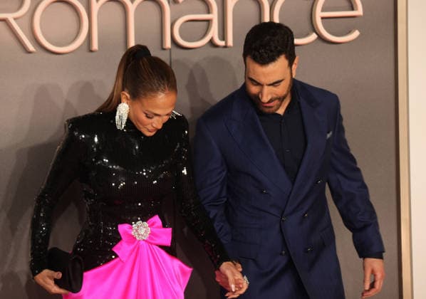 Office Romance premiere London, UK. Jennifer Lopez and Brett Goldstein at Office Romance premiere. BFI. 3rd June 2026. LMK11-S030626-001 Steve Bealing Landmark Media 