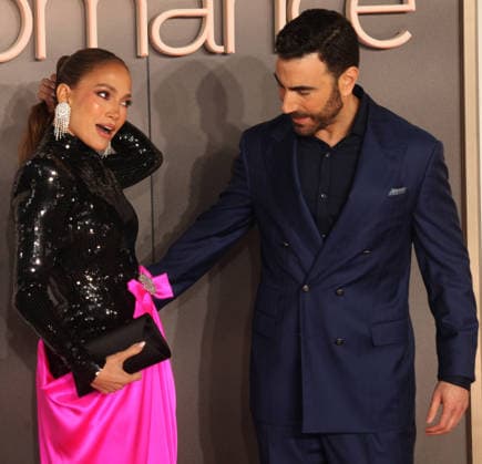 Office Romance premiere London, UK. Jennifer Lopez and Brett Goldstein at Office Romance premiere. BFI. 3rd June 2026. LMK11-S030626-001 Steve Bealing Landmark Media 