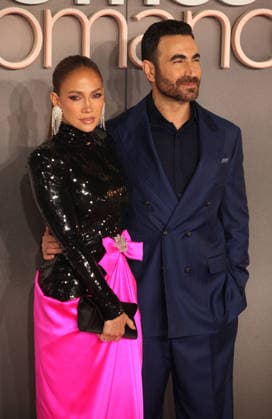 Office Romance premiere London, UK. Jennifer Lopez and Brett Goldstein at Office Romance premiere. BFI. 3rd June 2026. LMK11-S030626-001 Steve Bealing Landmark Media 