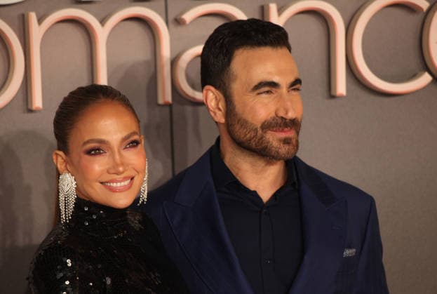 Office Romance premiere London, UK. Jennifer Lopez and Brett Goldstein at Office Romance premiere. BFI. 3rd June 2026. LMK11-S030626-001 Steve Bealing Landmark Media 