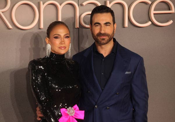 Office Romance premiere London, UK. Jennifer Lopez and Brett Goldstein at Office Romance premiere. BFI. 3rd June 2026. LMK11-S030626-001 Steve Bealing Landmark Media 