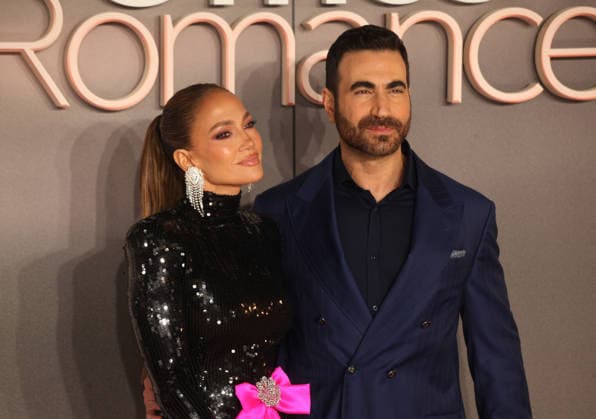 Office Romance premiere London, UK. Jennifer Lopez and Brett Goldstein at Office Romance premiere. BFI. 3rd June 2026. LMK11-S030626-001 Steve Bealing Landmark Media 