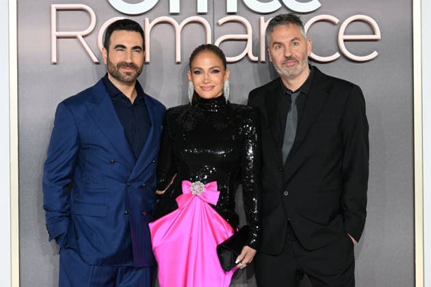 Office Romance UK Premiere in London LONDON, ENGLAND - JUNE 03: Brett Goldstein, Jennifer Lopez and Ol Parker attending the Office Romance UK Premiere at BFI Southbank on June 03, 2026 in London, England CAP MAR MAR Great Britain Copyright: xMartinxHarris CapitalxPicturesx