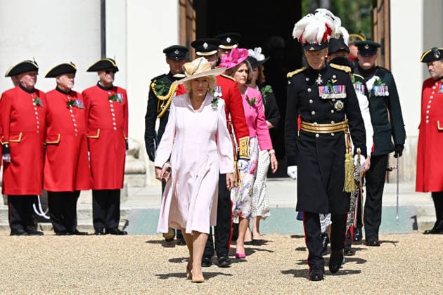 . 04 06 2026. London, United Kingdom. Queen Camilla attends Founder s Day at The Royal Hospital Chelsea in London, where she met the resident Chelsea Pensioners.  xPoolx xi-Imagesx IIM-26807-0013