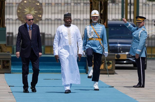Turkish President Erdogan welcomes Nigerian President Tchiani in Ankara ANKARA, TURKIYE - JUNE 04: Turkish President Recep Tayyip Erdogan welcomes Nigerian President Abdourahamane Tchiani with an official ceremony at the Presidential Complex in Ankara, Turkiye on June 04, 2026. Ercin Erturk Anadolu Ankara Turkey. Editorial use only. Please get in touch for any other usage.  Copyright: x2026xAnadoluxErcinxErturkx