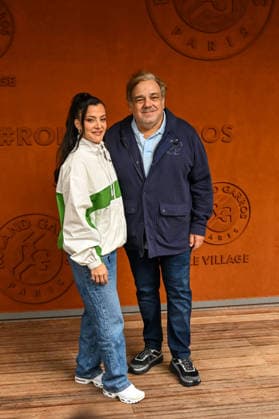 Internationaux de Roland Garros Village du 4 juin 457037 2026 06 04 Lellouche, Camille Bourdon, Didier  Copyright: xSergexArnalx xStarfacex STAR_457037_011