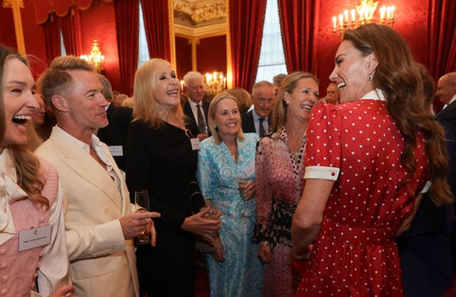 The Princess of Wales Attends Reception for Cancer Research UK 02 06 2026. London, UK. The Princess of Wales during the reception, hosted by Their Majesties the King and Queen for Cancer Research UK held at St James™s Palace. Her Royal Highness met researchers, clinicians, volunteers and partners involved in Cancer Research UK™s prevention, diagnosis and treatment of cancer., Credit:Andrew Parsons Kensington Palace B66 Avalon United Kingdom, England, London  Copyright: xAndrewxParsonsx xKensingtonxPalacex xB66x xAvalonx 1107733704