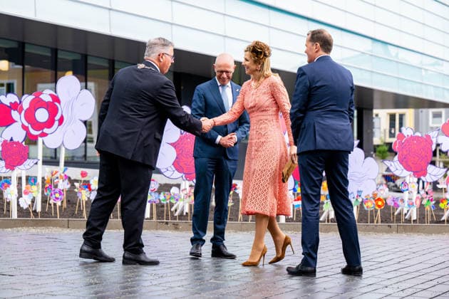 04-06-2026 Nijmegen Queen Maxima attended the opening of the renovated Valkhof Museum, with the new collection presentation, *Mens op de grens* (Man on the Border), showcases stories of people living in and around Nijmegen, from prehistory to the present day in Nijmegen. Â  Copyright: xPPEx