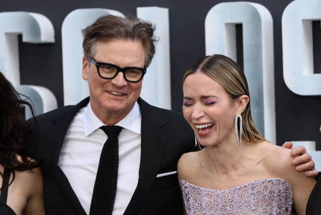 . 04 06 2026. London, United Kingdom. Colin Firth and Emily Blunt at the Disclosure Day premiere in London.  xStephenxLockx xi-Imagesx IIM-26806-0006