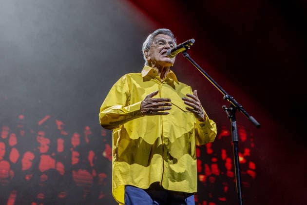 Caetano Veloso concert at the Movistar Arena The Brazilian artist Caetano Veloso, during his concert at the Movistar Arena, on June 4, 2026, in Madrid Spain The Brazilian artist, with his performance, covers a decisive trajectory to understand the contemporary culture of Brazil 04 JUNE 2026 CONCERT CAETANO MÚSICA MUSIC MUSICIAN ARTIST Madrid Madrid Madrid Spain  Copyright: xRicardoxRubiox 7571654
