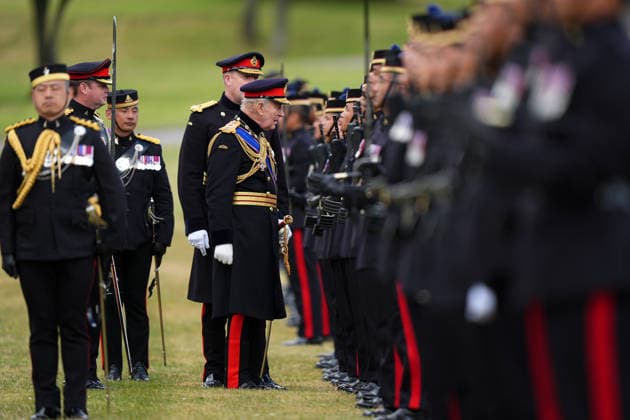 . 04 06 2026. Salisbury, United Kingdom. King Charles III at The King s Gurkha Artillery Formation Parade at Larkhill Barracks in Salisbury, United Kingdom.  xPoolx xi-Imagesx IIM-26810-0003