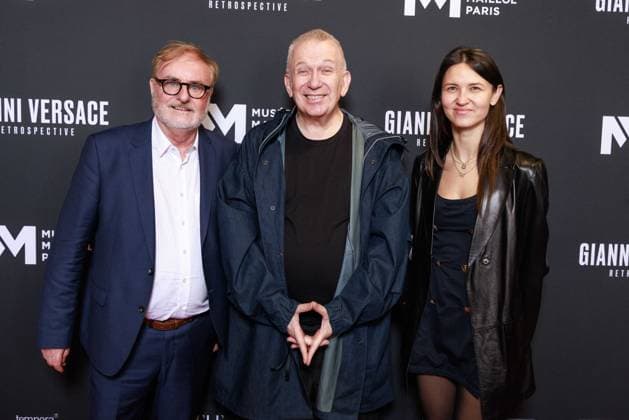 Gianni Versace Retrospective Photocall - Paris Curator Karl von der Ahe, Jean-Paul Gaultier and Curator Saskia Lubnow attend the Gianni Versace Retrospective Photocall held at the Maillol Meseum on June 4, 2026 in Paris, France. Photo by David BoyerBACAPRESS.COM Paris France  Copyright: xBoyerxDavid ABACAx