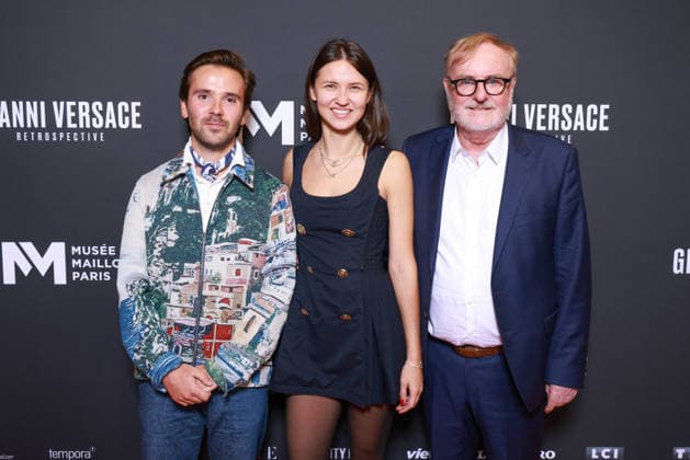 Gianni Versace Retrospective Photocall - Paris Curator Saskia Lubnow and Curator Karl von der Ahe attend the Gianni Versace Retrospective Photocall held at the Maillol Meseum on June 4, 2026 in Paris, France. Photo by David BoyerBACAPRESS.COM Paris France  Copyright: xBoyerxDavid ABACAx
