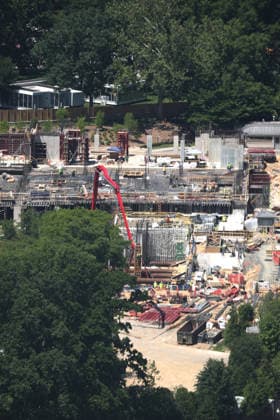 WASHINGTON, D.C. - JUNE 4: Aerial view of the White House Ballroom Construction at the site of the former east wing as appeals courts temporarily lifted injunctions that previously attempted to halt the above-ground construction. June 4, 2026 in Washington, D.C. Copyright: xmpi34x