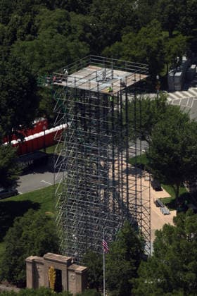 WASHINGTON, D.C. - JUNE 4: Construction continues for UFC Freedom 250 at the White House in Washington DC on June 4, 2026 in Washington, D.C> Copyright: xmpi34x