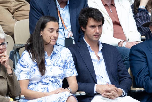 2026 French Open - Caroline Garcia In Stand Day 12 NB Caroline Garcia pregnant, Borja Duran in stand Day 12 during the 2026 French Open at Roland Garros on June 04, 2026 in Paris, France. Photo by Nasser Berzane ABACAPRESS.COM  Copyright: xBerzanexNasser ABACAx