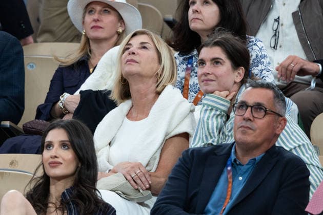 2026 French Open - Michèle Laroque In Stand Day 12 NB Michèle Laroque in stand Day 12 during the 2026 French Open at Roland Garros on June 04, 2026 in Paris, France. Photo by Nasser Berzane ABACAPRESS.COM  Copyright: xBerzanexNasser ABACAx