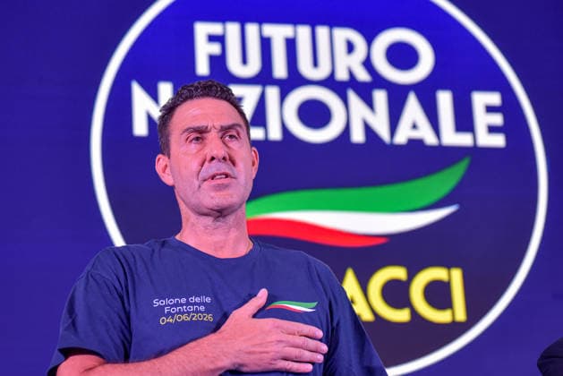 General Roberto Vannacci presents the Futuro Nazionale party in Rome - 04 Jun 2026 General Roberto Vannacci attends the Futuro Nazionale event titled La mia patria è un idea at the Salone delle Fontane in Rome. Rome Italy Copyright: xVincenzoxNuzzolesex xSOPAxImagesx vnuzzolese_2026_06_04_23