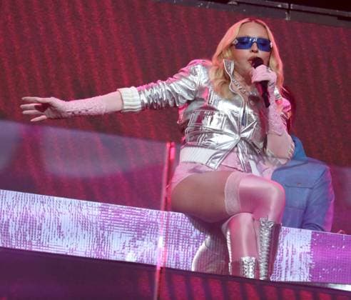 June 4, 2026, New York, New York, USA: Singer icon MADONNA performs a surprise pop up concert partnered with the app Grindr in Time Square to promote her new album Confessions ll also called Confessions on the Dance Floor - Part ll. New York USA - ZUMAk03_ 20260604_zaf_k03_019 Copyright: xNancyxKaszermanx