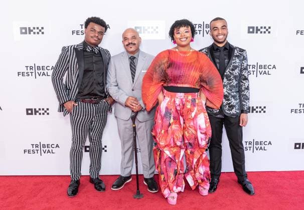 June 4, 2026, New York, New York, USA: Daniel Ambar, Saladin Ambar, Gabrielle Ambar and Luke Ambar attend premiere of political documentary Mario at 25th annual Tribeca Film Festival at SVA Theatre in New York, NY on June 4, 2026. New York USA - ZUMAr339 20260604_znp_r339_075 Copyright: xLevxRadinx