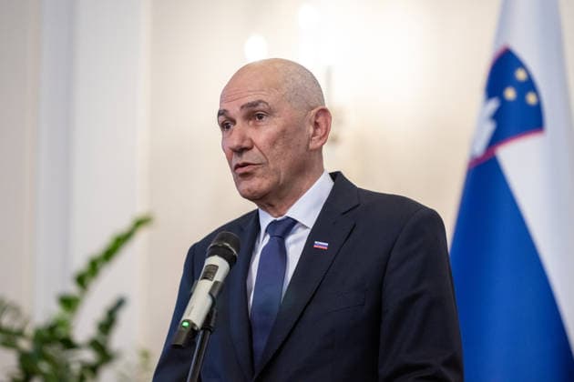 National Assembly of Slovenia in Ljubljana - 04 Jun 2026 Janez Janöa Prime Minister of Slovenia attend the First meeting of 16th Government of Slovenia. Ljubljana Slovenia Copyright: xAndrejxTarfilax xSOPAxImagesx DSC_0290