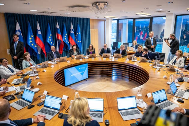 National Assembly of Slovenia in Ljubljana - 04 Jun 2026 First meeting of 16th Government of Slovenia with Janez Janöa as Prime Minister. Ljubljana Slovenia Copyright: xAndrejxTarfilax xSOPAxImagesx DSC_9882