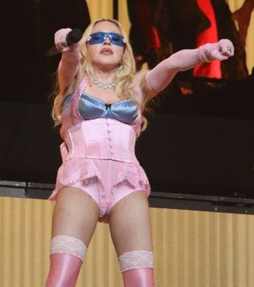 June 4, 2026, New York, New York, USA: Singer icon MADONNA performs a surprise pop up concert partnered with the app Grindr in Time Square to promote her new album Confessions ll also called Confessions on the Dance Floor - Part ll. New York USA - ZUMAk03_ 20260604_zaf_k03_066 Copyright: xNancyxKaszermanx