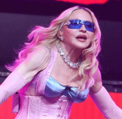 June 4, 2026, New York, New York, USA: Singer icon MADONNA performs a surprise pop up concert partnered with the app Grindr in Time Square to promote her new album Confessions ll also called Confessions on the Dance Floor - Part ll. New York USA - ZUMAk03_ 20260604_zaf_k03_092 Copyright: xNancyxKaszermanx