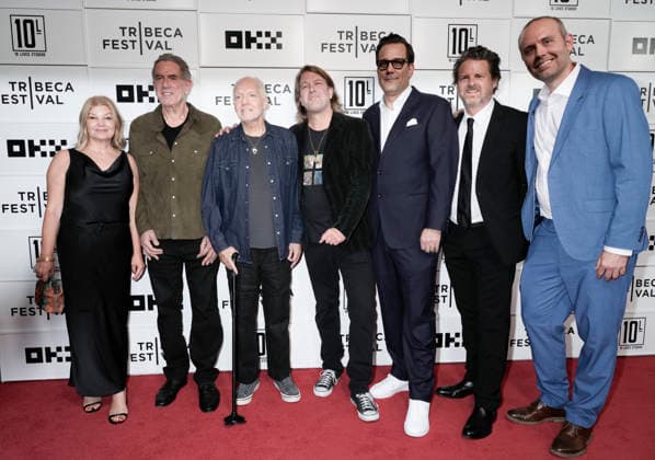 FRAMPTON World Premiere (Center) Peter Frampton, Rob Arthur and producers attends the World Premiere of FRAMPTON held during the Tribeca Film Festival at OKX Theater BMCC TPAC in New York on Thursday, June 5th, 2026., Credit:Jennifer Graylock Avalon United States, New York, New York City, OKX Theater BMCC TPAC  Copyright: xJenniferxGraylockx xAvalonx 1107825291
