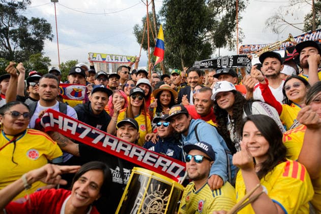 June 4, 2026, Bogota, Bogota D.C, Colombia: Colombian left-wing presidential candidate Ivan Cepeda and his running mate Aida Quilcue receive support from football fans in the midst of the presidential runoffs on June 4, 2026, in Bogota, Colombia. Bogota Colombia - ZUMAvp1_ 20260604_zia_vp1_005 Copyright: xSebastianxBarrosx