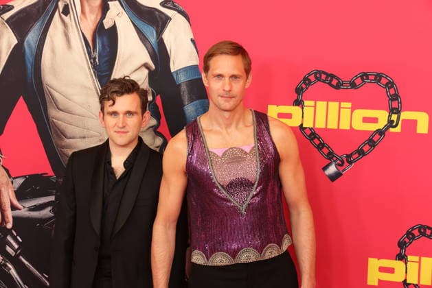 Harry Melling und Alexander Skarsgard bei der Premiere des Kinofilms Pillion im Kino International. Berlin, 20.03.2026 *** Harry Melling and Alexander Skarsgard at the premiere of the movie Pillion at Kino International Berlin, 20 03 2026 Copyright: xRenexduxVinagex
