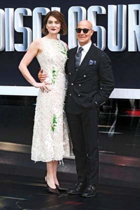 Felicity Blunt mit Ehemann Stanley Tucci bei der Premiere des Kinofilms Disclosure Day im Cineworld Leicester Square. London, 04.06.2026 *** Felicity Blunt with husband Stanley Tucci at the premiere of the movie Disclosure Day at Cineworld Leicester Square London, 04 06 2026 Foto:xJ.xEdwardsx xFuturexImagex disclosure_london_6624