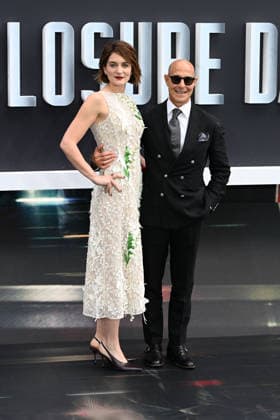 Disclosure Day UK Premiere LONDON, ENGLAND - JUNE 04: Felicity Blunt and Stanley Tucci attending Disclosure Day UK Premiere, Cineworld, Leicester Square on June 04, 2026 in London, England. CAP MAR MAR Great Britain Copyright: xMartinxHarris CapitalxPicturesx