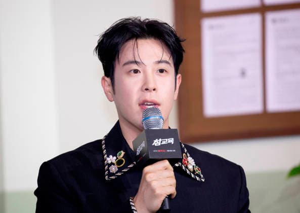 Pyo Ji-Hoon, June 5, 2026 : Cast member Pyo Ji-Hoon at a press conference for upcoming Netflix original series Teach You a Lesson in Seoul, South Korea. The school action drama is based on the webtoon Get Schooled and it follows a team of inspectors at the fictional Education Rights Protection Bureau, which receives full-fledged support from the education minister.  aflo_333294243