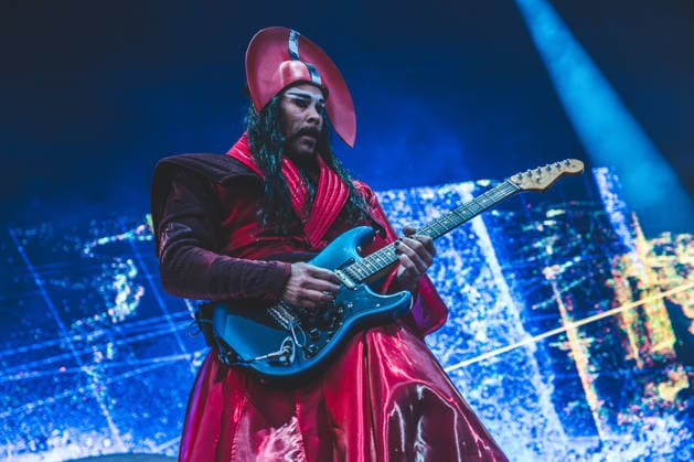 Empire of the live at Northside 2026 Aarhus, Denmark. 04th, June 2026. The Australian electronic music duo Empire of the Sun performs a live concert during the Danish music festival Northside 2026 in Aarhus. Here singer and musician Luke Steele is seen live on stage. Denmark, Aarhus  Copyright: xGonzalesxPhoto RolfxMeldgaardx