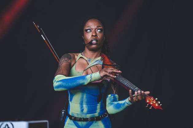 Sudan Archives live at Northside 2026 Aarhus, Denmark. 04th, June 2026. The American singer and violinist Sudan Archives performs a live concert during the Danish music festival Northside 2026 in Aarhus. Denmark, Aarhus  Copyright: xGonzalesxPhoto RolfxMeldgaardx